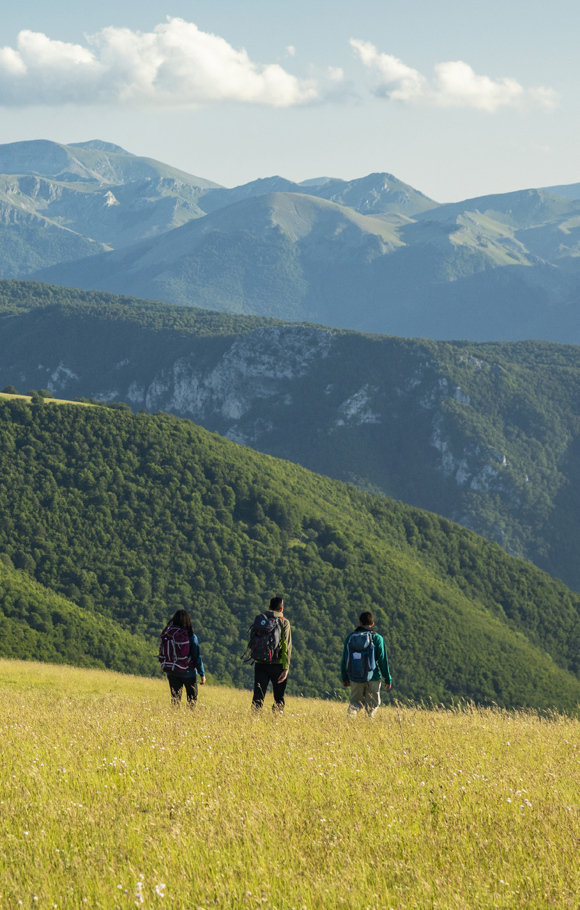 Team monitoring wildlife, Mount Genzana Nature Reserve, Central Apennines.